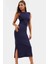 Nefes Alan Triko Midi Elbise Kemer Detayı 130 cm Boy Yazlık Casual Tarz Premium Kalite 2