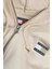 Erkek Cropped Fit Kapüşonlu Fermuarlı Sweatshirt - Krem 3