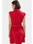 Dokuma Polyester Elbise A Kesim Kemer Detayı Mini Boy Şık Günlük Kaliteli Işçilik 3