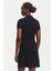 Kadın Polo Yaka Fit & Flare Kesim Fitilli Elbise - Siyah 2