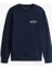 Erkek Regular Fit Baskı Logolu Pamuklu Sweatshirt - Lacivert 5