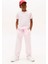 Unisex Çocuk Minimal Logo Baskılı T-Shirt – Pembe 4