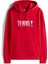 Erkek Regular Fit Kapüşonlu Grafik Logolu Sweatshirt - Kırmızı 4