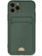 iPhone 11 Pro Kılıf Kelvin Kartvizitli Silikon - Koyu Yeşil - NFND9183-6892 1