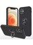 iPhone 12 Kılıf Elit Yüzüklü Kapak - Siyah - NFND9217-2893 1