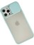 iPhone 12 Pro Max Kılıf Palm Buzlu Kamera Sürgülü Silikon - Turkuaz - NFND1718-2051 2