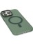 iPhone 13 Pro Kılıf Lodos Magneticsafe Mat Kapak - Köknar Yeşili - NFND8833-3625 4