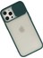 iPhone 12 Pro Max Kılıf Palm Buzlu Kamera Sürgülü Silikon - Yeşil - NFND6505-1570 2