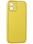 iPhone 12 Mini Kılıf Coco Deri Silikon Kapak - Sarı - NFND3397-6135 3