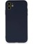 iPhone 12 Mini Kılıf Nano Içi Kadife Silikon - Lacivert - NFND5513-1120 1