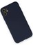 iPhone 12 Mini Kılıf Nano Içi Kadife Silikon - Lacivert - NFND5513-1120 2