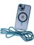 iPhone 14 Kılıf Divo Lazer Askılı Magsafe Kapak - Sierra Blue - NFND8927-8379 2