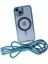 iPhone 14 Kılıf Divo Lazer Askılı Magsafe Kapak - Sierra Blue - NFND8927-8379 3