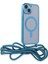 iPhone 14 Kılıf Divo Lazer Askılı Magsafe Kapak - Sierra Blue - NFND8927-8379 4