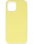 iPhone 12 Kılıf Nano Içi Kadife Silikon- Sarı - NFND6566-3781 1