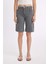 Normal Bel Kısa Paça Gabardin Bermuda Şort D0965AX24SM 1
