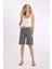 Normal Bel Kısa Paça Gabardin Bermuda Şort D0965AX24SM 2