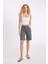 Normal Bel Kısa Paça Gabardin Bermuda Şort D0965AX24SM 3
