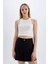 Regular Fit Yüksek Bel Pileli Şort D0963AX24SM 6