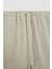 Regular Fit Normal Bel Keten Karışımlı Şort D0967AX24HS 6