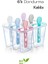 6 Bölmeli Dondurma Kalıbı ve Çubukları - Bpa Free | 7,5 x 5,5 x 3 cm 1