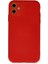 iPhone 11 Kılıf Nano Içi Kadife Silikon - Kırmızı - NFND1076-4973 1