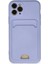 iPhone 11 Pro Kılıf Kelvin Kartvizitli Silikon - Lila - NFND5101-2590 1