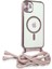 iPhone 12 Kılıf Divo Lazer Askılı Magsafe Kapak - Pembe - NFND3118-8661 2