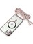 iPhone 12 Kılıf Divo Lazer Askılı Magsafe Kapak - Pembe - NFND3118-8661 5