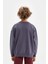 Erkek Çocuk Oversize Geniş Kalıp Bisiklet Yaka Yazı Baskılı Okul Sweatshirt D0983A824AU 9