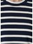 Skipper Çizgili Koyu Mavi Kadın Sweatshirt 5