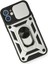 iPhone 12 Kılıf Pars Lens Yüzüklü Silikon - Gümüş - NFND7135-3623 3