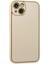 iPhone 14 Plus Kılıf Coco Deri Silikon Kapak - Gold - NFND7998-6194 3