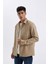 %100 Pamuk Regular Fit Düğmeli Basic Düz Gabardin Uzun Kollu Gömlek A5383AX24AU 7