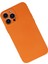 iPhone 13 Pro Max Kılıf Nano Içi Kadife Silikon - Turuncu - NFND8313-7870 2