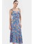 Maxi Elbise Çiçekli Desenli Bodycon Kalıp 94 Polyester 6 Elastan Yazlık Uzun Ömürlü Rahat ve Şık 1