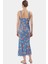 Maxi Elbise Çiçekli Desenli Bodycon Kalıp 94 Polyester 6 Elastan Yazlık Uzun Ömürlü Rahat ve Şık 3