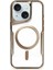 iPhone 15 Kılıf Boyi Magsafe Silikon Kapak - Kahverengi - NFND6438-6328 1