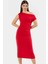Çok Baskılı Midi Boy Bodycon Elbise Yazlık Örme Kumaş Özel Tasarım Özenle Seçilmiş 1