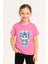 Labubu Baskılı Kız Çocuk Pamuklu Tişört - Yazlık Rahat Günlük Çocuk T-Shirt Kısa Kollu 3-14 Yaş Tişört 1
