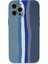 iPhone 12 Pro Kılıf Ebruli Lansman Silikon - Mavi-Gri - NFND2516-6038 1