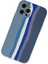 iPhone 12 Pro Kılıf Ebruli Lansman Silikon - Mavi-Gri - NFND2516-6038 2