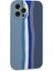 iPhone 12 Pro Kılıf Ebruli Lansman Silikon - Mavi-Gri - NFND2516-6038 3
