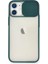 iPhone 11 Kılıf Palm Buzlu Kamera Sürgülü Silikon - Yeşil - NFND3374-6771 1
