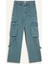 Wide Leg Kargo Yüksek Bel Uzun Jean Yıkamalı Pantolon D1228AX24HS 7