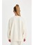 Kız Çocuk Oversize Geniş Kalıp Bisiklet Yaka Ayıcık Baskılı Sweatshirt D0612A824AU 8