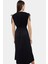 Yazlık Midi Elbise Örme Polyester Kumaş Beli Lastikli A Line Premium Kalite Özenle Seçilmiş 3