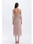 Babydoll V Yaka Desenli Askılı Maxi Abiye Elbise D1328AX24SM 9