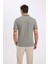 Slim Fit Dar Kesim Polo Yaka Kısa Kollu Pamuklu Tişört D0033AXNS 8