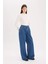 90's Wide Leg Yüksek Bel Geniş Paça Uzun Jean Pantolon D1344AX24WN 4